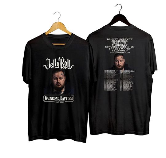 Discover Jelly Roll Backroad Baptism Concert Tour 2023 T-Shirt