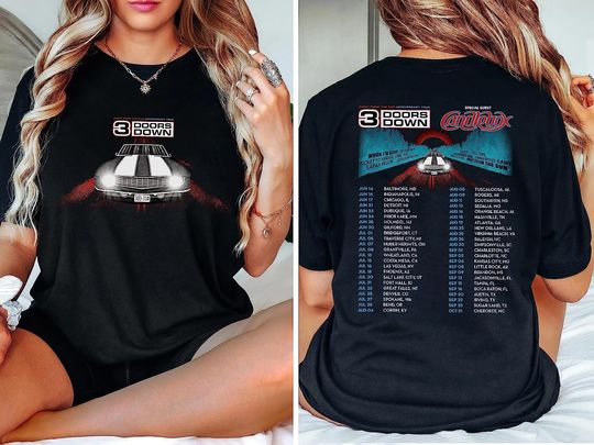 Discover 3 Dors Down TShirt 3DD Away From The Sun Tour 2023 Shirt
