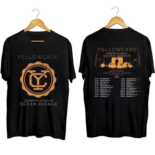 Discover Yellowcard 2023 Tour Shirt