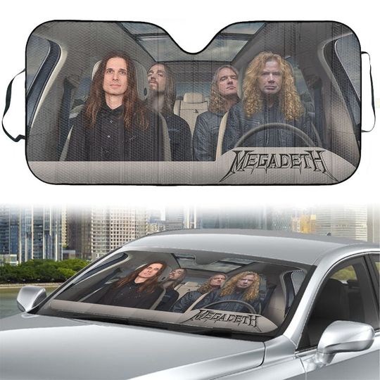 Discover Car Sun Shade Rock Band Sun Visor Fan Gift