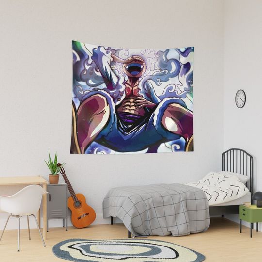 Discover Luffy in gear 5 Tapestry