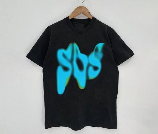 Discover S.Z.A SOS Text Shirt, Sza Album New Bootleg 90s Black T-Shirt, Music RnB Singer Rapper Shirt, Gift For Fans