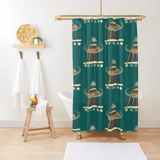 Discover guitar   Shower Curtain