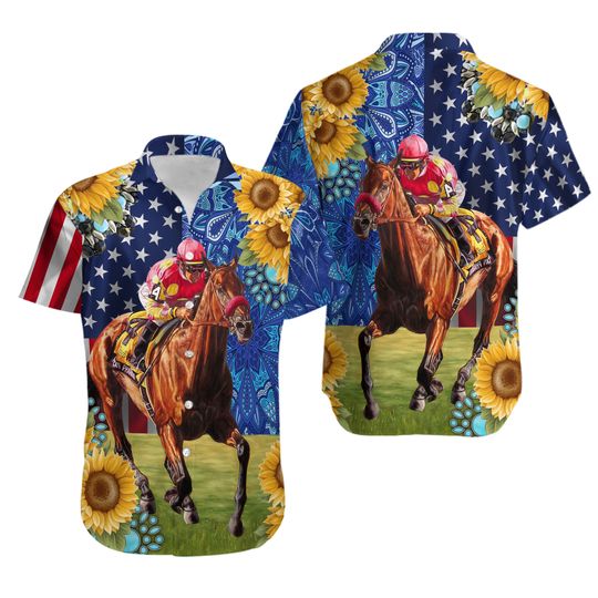 Discover Kentucky Derby Horse Racing Hawaiian Shirt