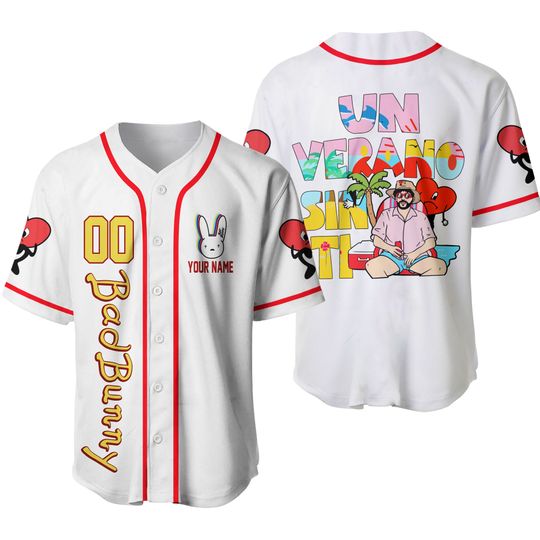 Discover Exclusive Bad Bunny Jersey, Un Verano Sin Ti Jersey, Kids Summer Baseball Jersey