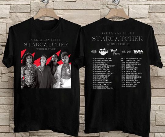 Discover 2023 Greta Van Fleet Starcatcher World Tour T-Shirt, Greta Van Fleet Tour 2023 T-Shirt