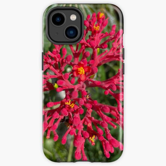 Discover exotic pink flower iPhone Case