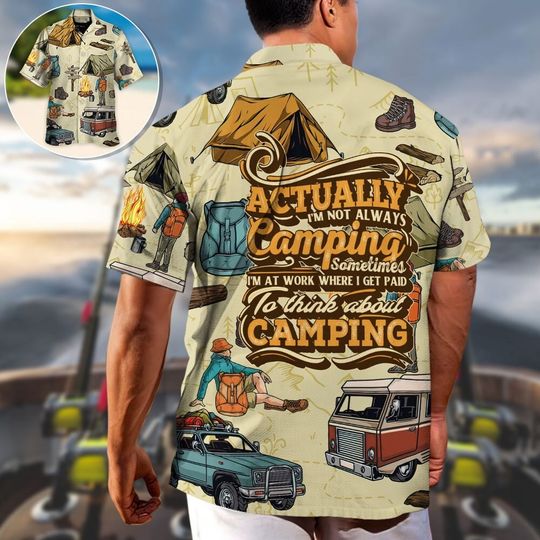 Discover Sometimes I'm Not Camping T-Shirt