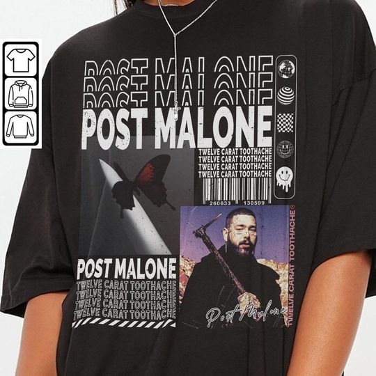 Discover Post Malone Shirt, Vintage Post Malone Graphic Tee