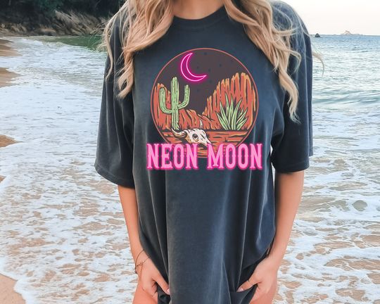 Discover Neon Moon Shirt, Country Music Lover Shirt