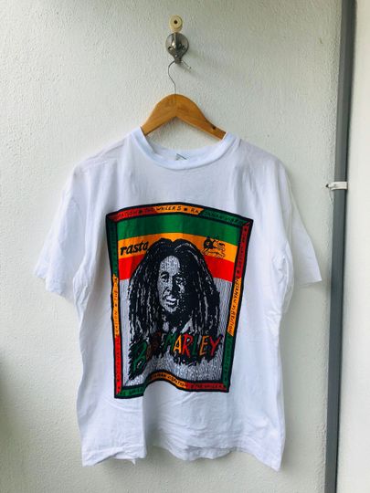 Discover Vintage 90's Bob Marley Shirt, Jamaican Singer Song Shirt