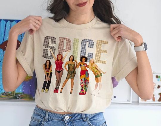 Discover Spice Girls Shirt, Vintage 90s Tee, Spice Girls Gift, Spice Girls Tee