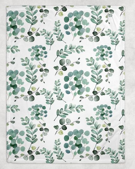 Discover Eucalyptus Fleece Blanket | Minky Baby Blanket