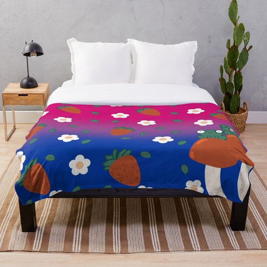 Discover pink sunset cottagecore  Throw Blanket
