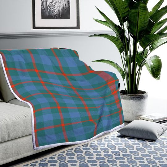 Discover Plaid Blanket, Clan Agnew Ancient Tartan Fleece Blanket