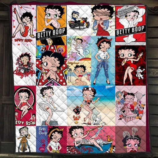 Discover Betty Boop Cute Fleece Blanket, Cartoon Character Blanket
