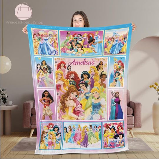 Discover Personalized Princess Fleece Blanket