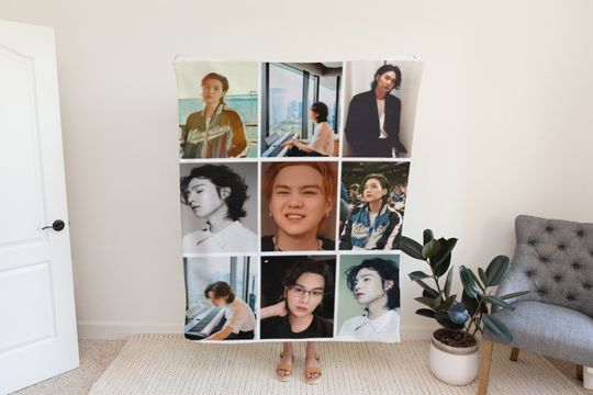 Discover Suga BTS Collage Blanket - Bangtan Boys Suga Blanket