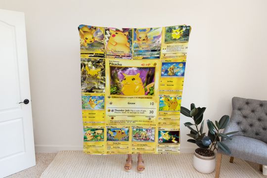 Discover Multi Pika Version 1 Sherpa Blanket - Manga Anime Lovers Blanket Gifts