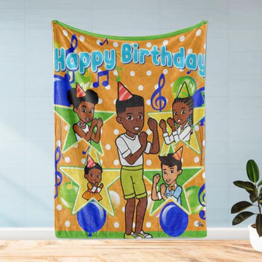 Discover Gracie Corner Colorful Birthday Decor Fleece -