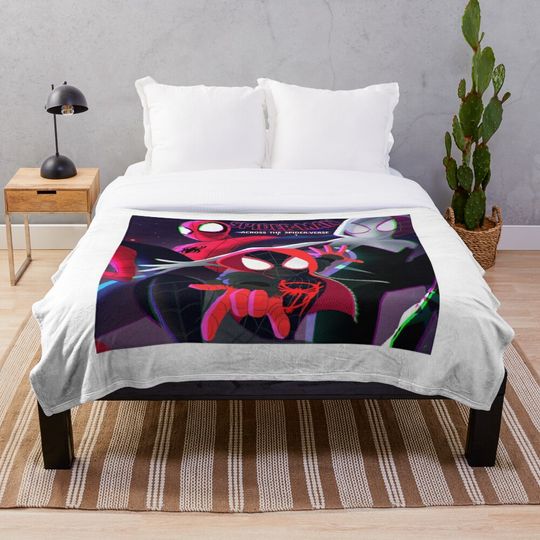 Discover Spiderverse Throw Blanket
