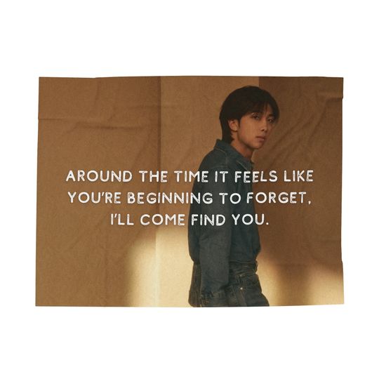 Discover Namjoon Indigo Photo Blanket