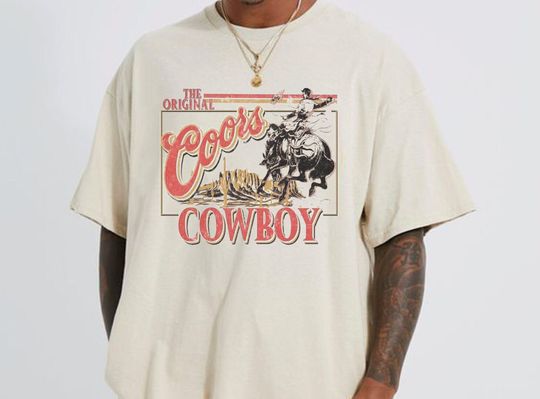 Discover Vintage CCOORS Cowboy T-Shirt, Rodeo Shirt,