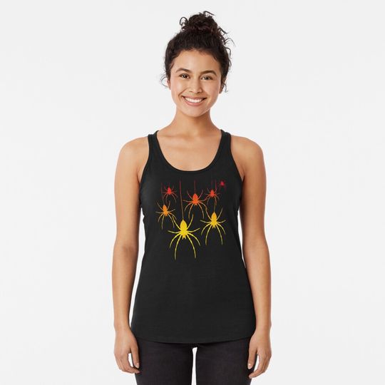 Discover Halloween spider Racerback Tank Top