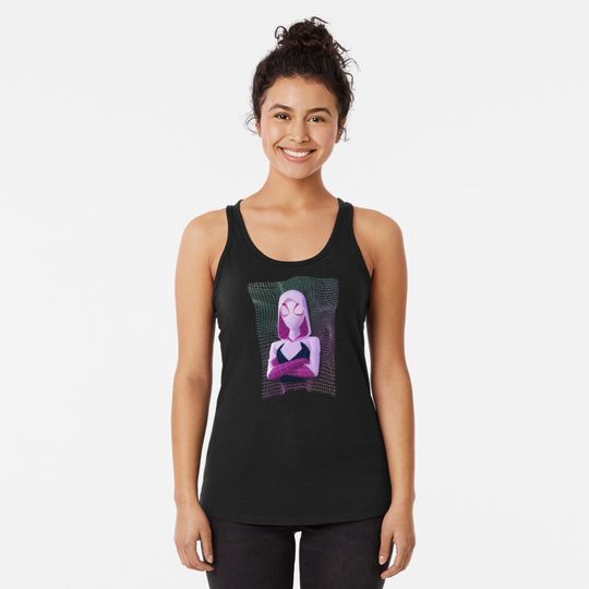 Discover Into the Spiderverse Gwen Racerback Tank Top
