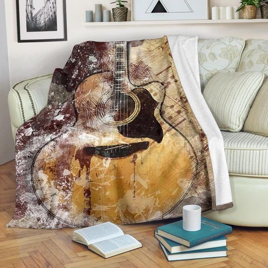 Discover Guitar Blanket / Guitar Throw Blanket