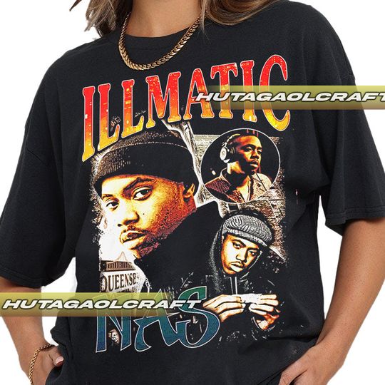 Discover Nas Illmatic Vintage 90s T-Shirt
