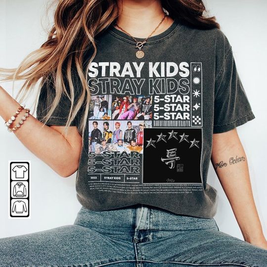Discover Stray Kids Kpop Shirt, 5 Star Album