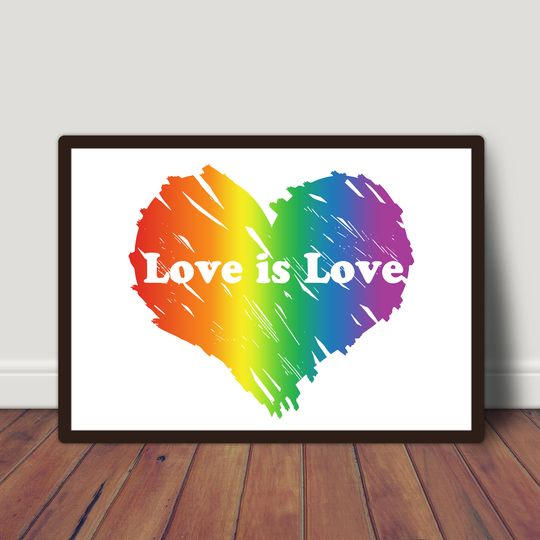 Discover Love is Love Premium Matte Poster