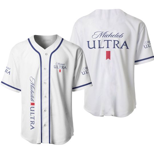 Discover Michelob Ultra White Baseball Jersey Shirt, Jersey Lover Beer shirt