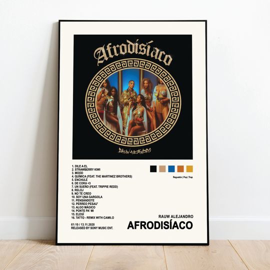 Discover RAUW ALEJANDRO / APHRODISIAC Album Cover Poster