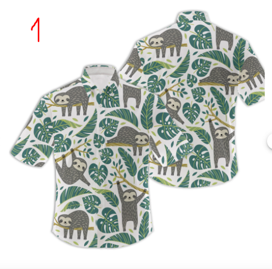 Discover Mens Sloth Hawaiian Shirt