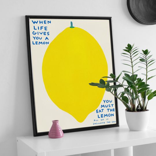Discover The When Life Gives You A Lemons Premium Matte Vertical Poster