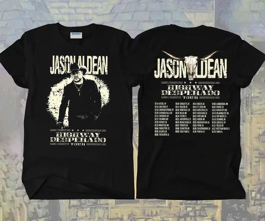 Discover Jason Aldean Highway Desperado Tour 2023 T-Shirt