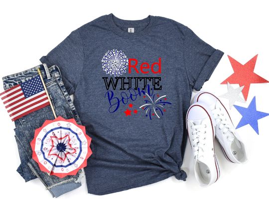 Discover Red White Boom Shirt, 4th Of July Shirt, Independence Day Shirt, Fourth Of July Shirt