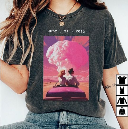 Discover Barbenheimer Barbie Movie Oppenheimer Shirt, The Ultimate Double Feature