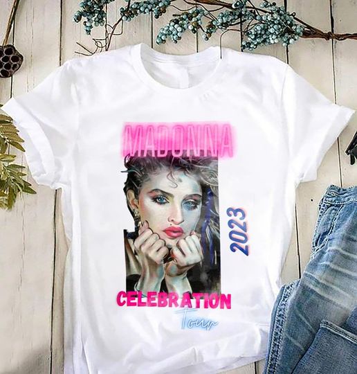 Discover Madonna The Celebration Tour 2023 T-Shirt, Madonna Shirt Fan Gifts