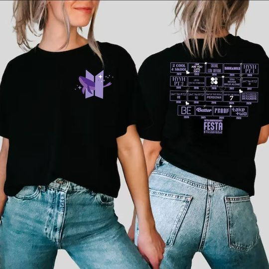 Discover BTS FESTA 2023 10th Anniversary T-shirt, Bangtan Album Shirt, Bangtan Take Two Shirt, BTS Kpop T-Shirt