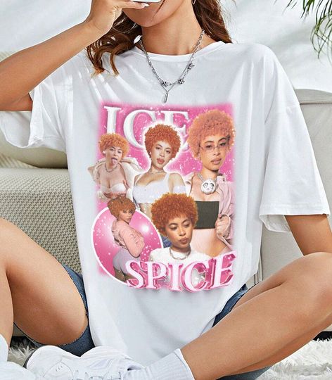 Discover Ice Spice Music Gift merch Shirt, Merch Vintage Album Boys a liar Ice Spice 2023 American Rapper Shirt
