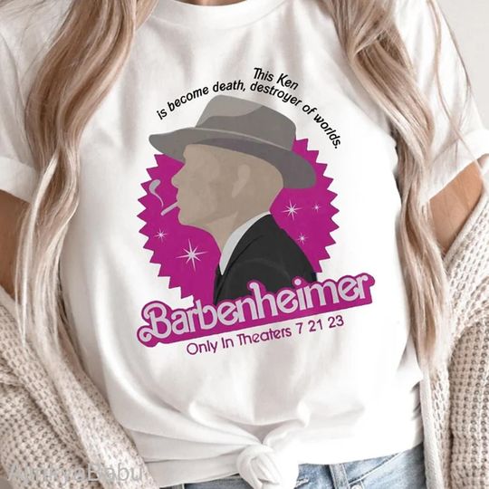 Discover Barbenheimer Shirt, Barbie x Oppenheimer Tee, Funny Shirt, Barbie Movie Shirt