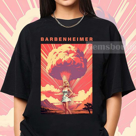 Discover Barbenheimer Barbie the destroyer of word shirt, Barbie Movie Oppenheimer Shirt