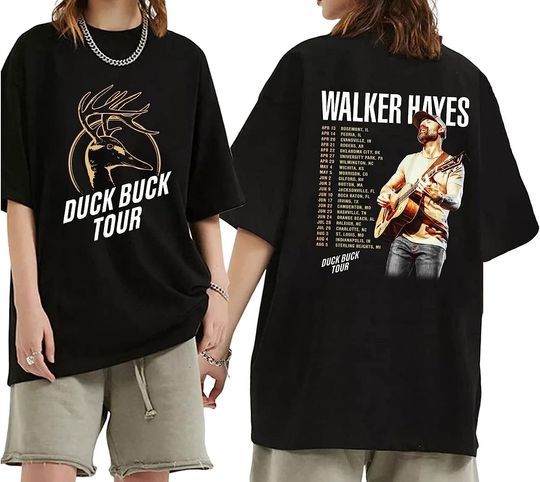 Discover Walker Hayes Duck Buck Tour 2023 Shirt, Walker Hayes Fan Shirt