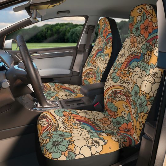Discover boho cute flowers Car Seat Covers, Boho Cottagecore Seat Covers