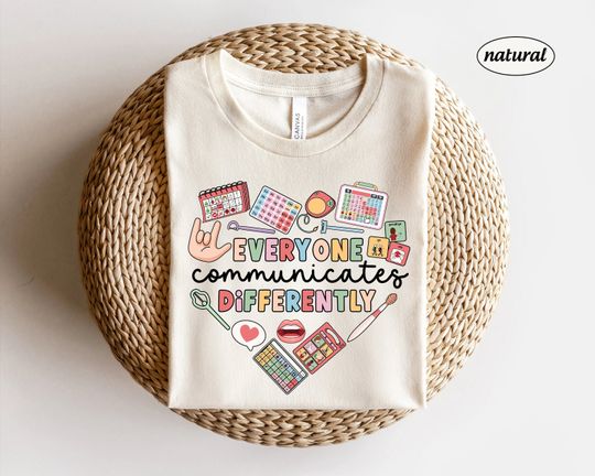 Discover SLP Shirt, Communicate Differently, Speech Pathologist Shirt, Speech Therapist