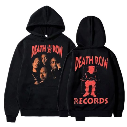 Discover Death row records Double Sided Hoodies