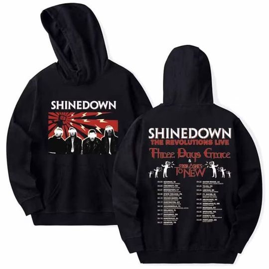 Discover Shine Down Band The Revolutions Live 2023 Shirt, The Revolutions Live Tour 2023